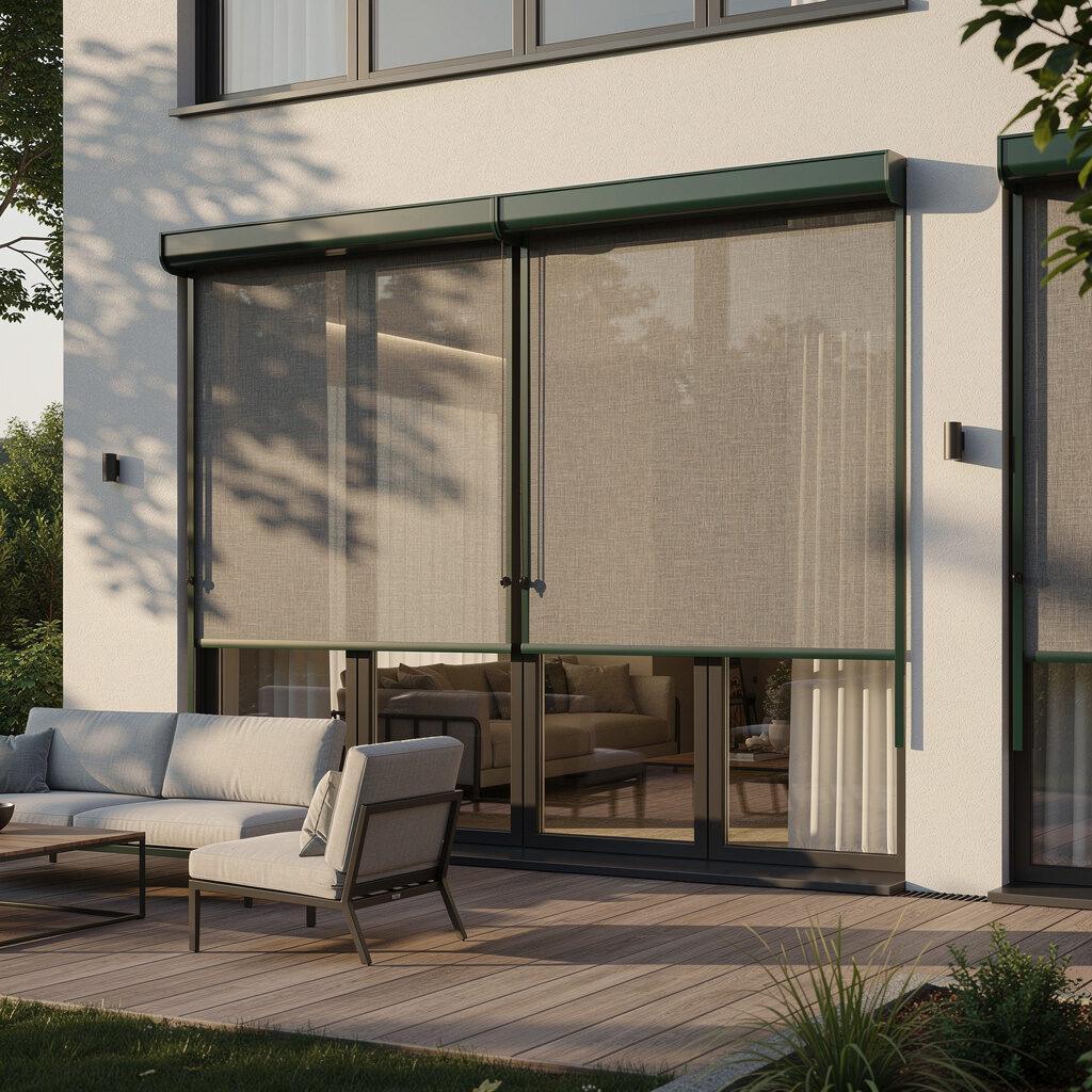 Außenjalousien und textile Screens für Lichtstimmung und Komfort – Hutter Fensterbau