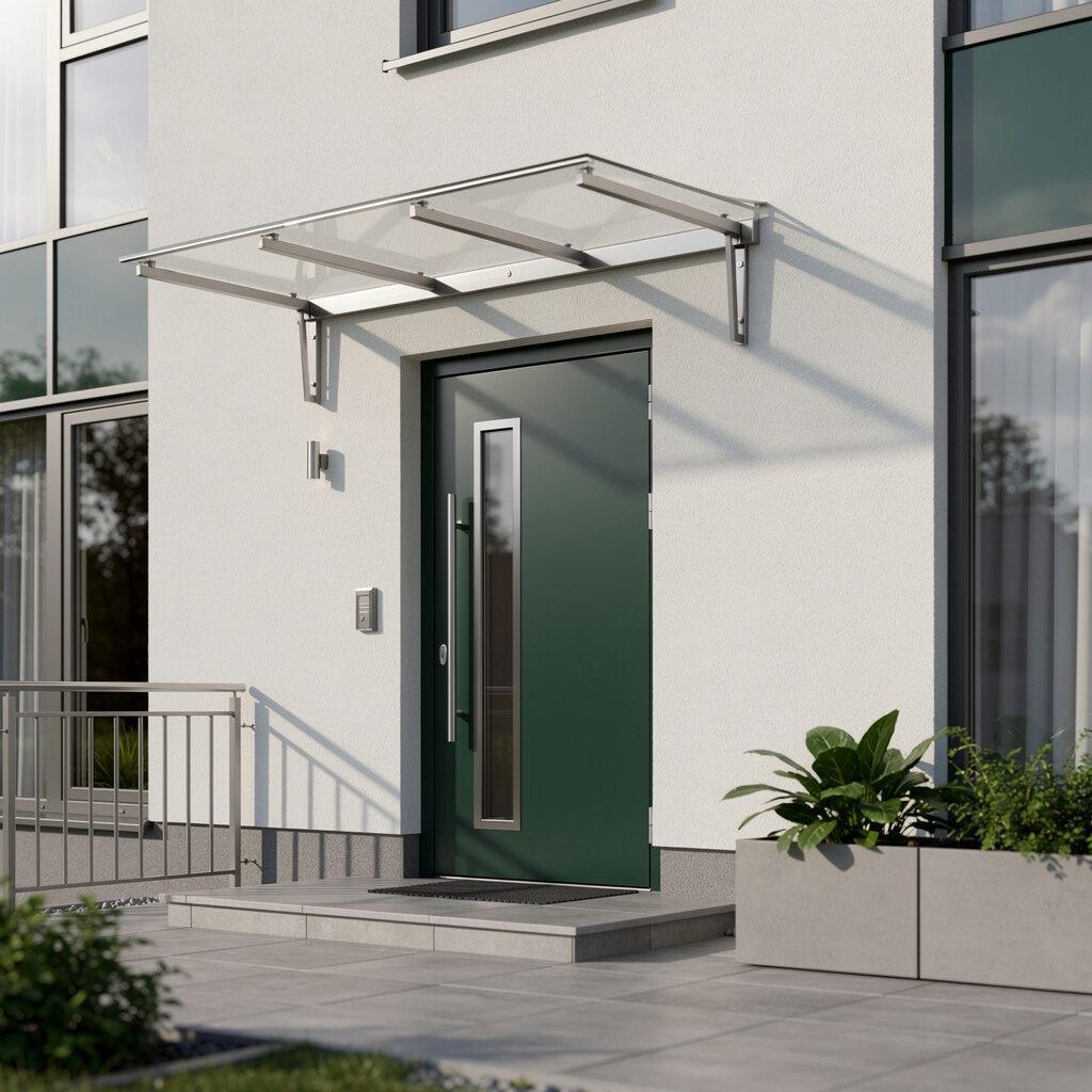 Haustüren und Vordächer — gestalterische und funktionale Einheit – Hutter Fensterbau