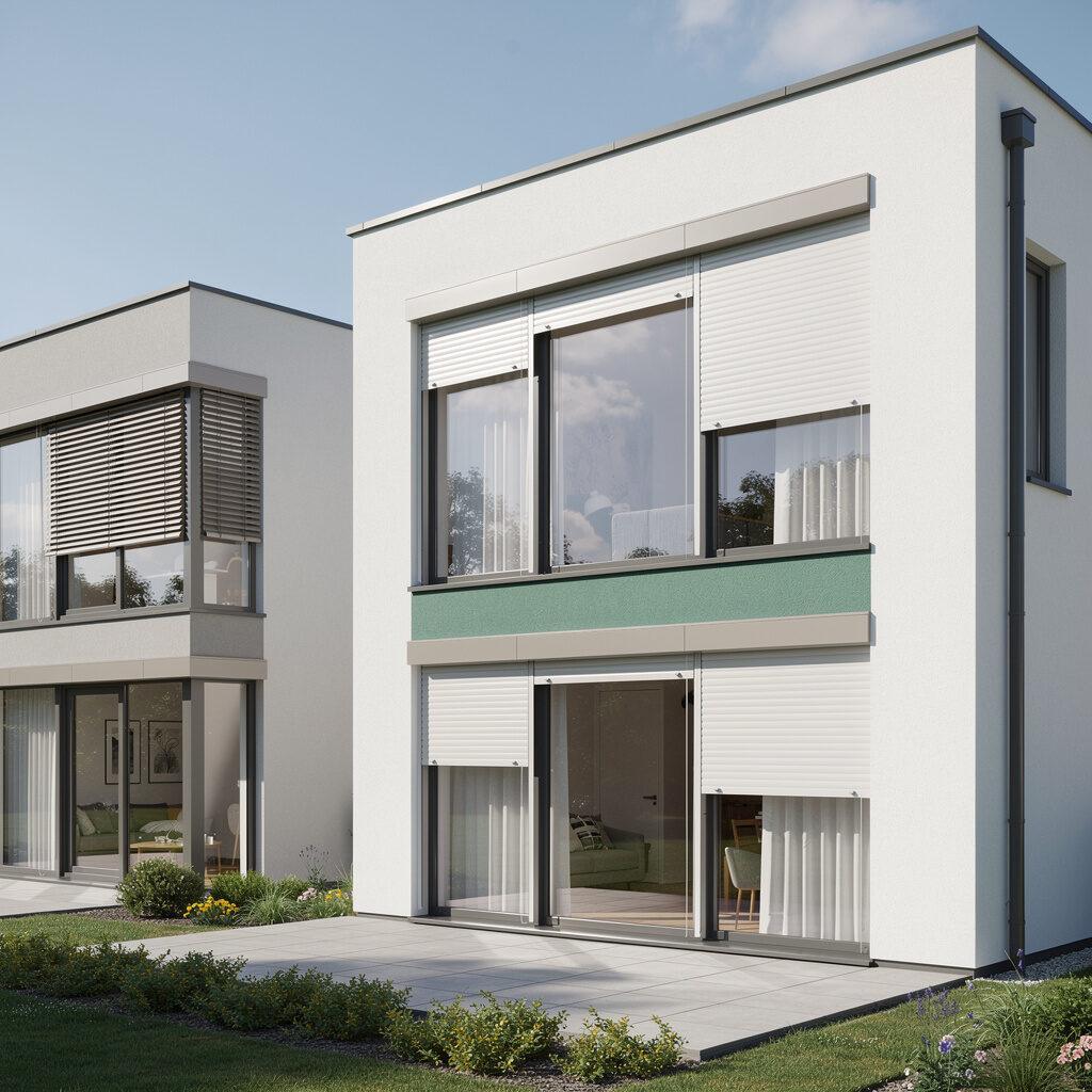 Rollläden und Raffstores für Wohnhäuser und Mehrfamilienbauten – Hutter Fensterbau